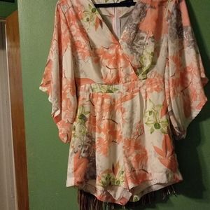 Floral romper for spring